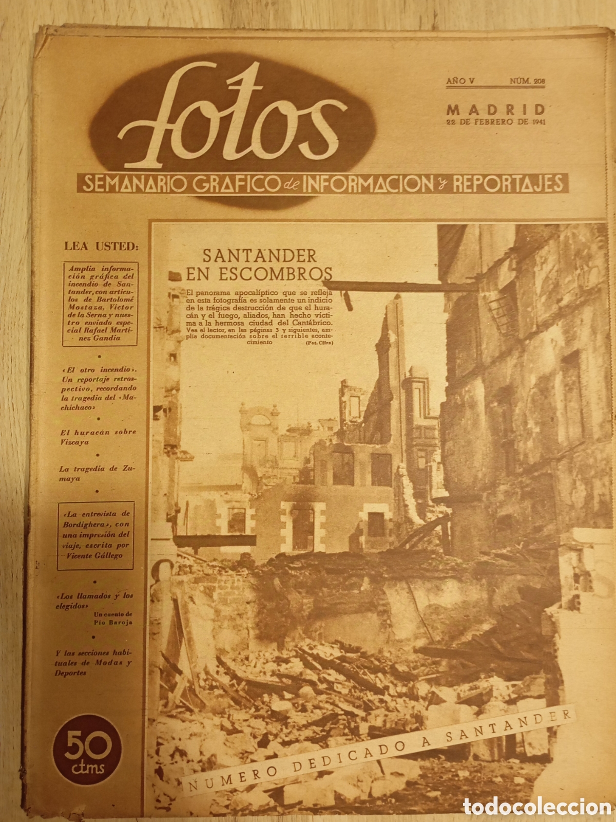 Coleccionismo de revistas y peri&oacute;dicos: Fotos semanario gr&aacute;fico de informaci&oacute;n y noticias