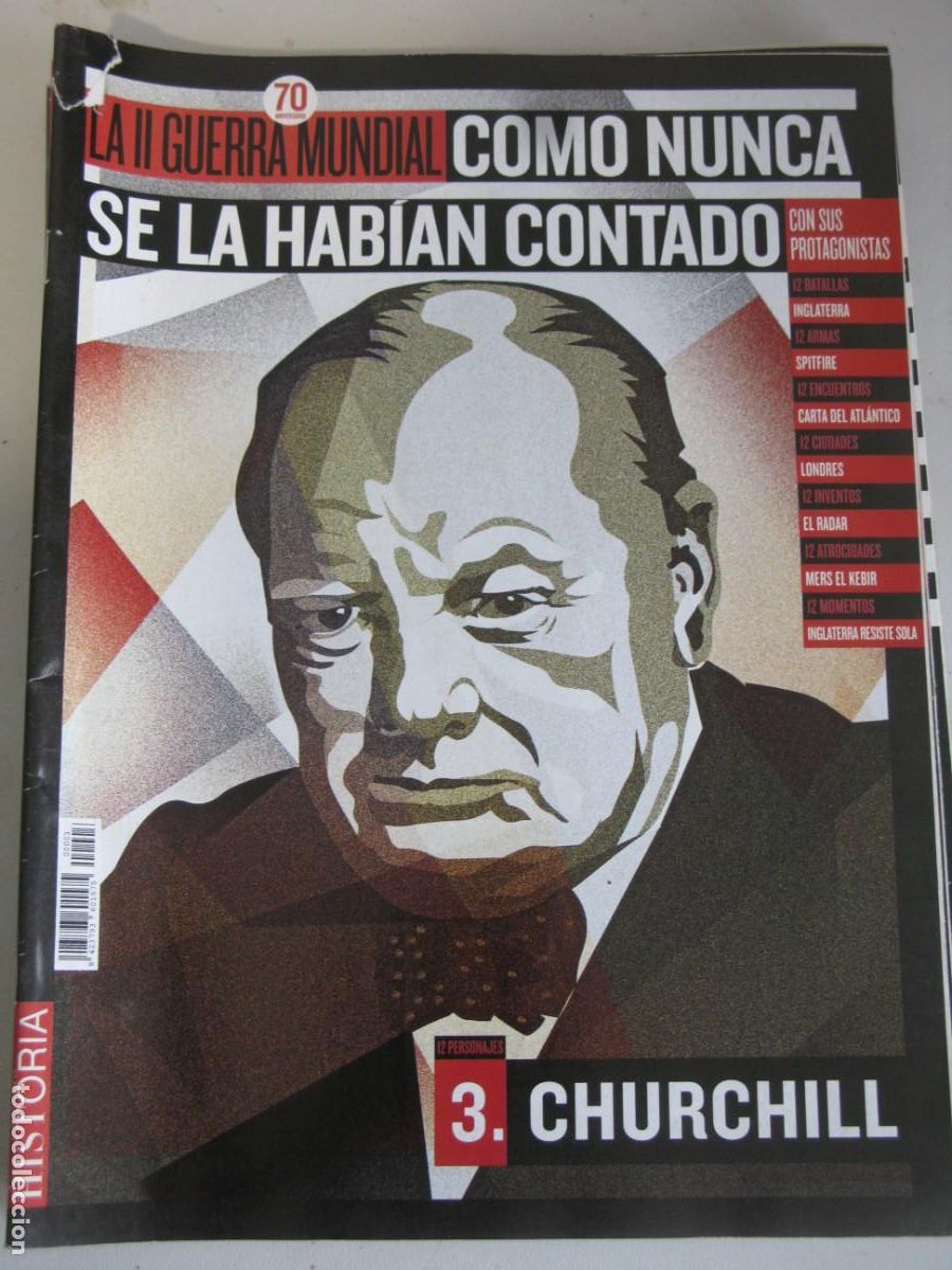 Coleccionismo de Revistas y Peri&oacute;dicos: LA II GUERRA MUNDIAL COMO NUNCA SE LA HABIAN CONTADO (NUMERO 3) CHURCHILL