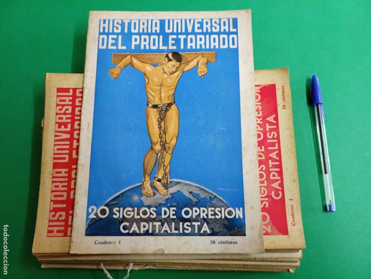 Coleccionismo de Revistas y Peri&oacute;dicos: Gran lote de 31 cuadernos Historia Universal del Proletariado. A&ntilde;os 30. Ed. Maucci. Republicanos.