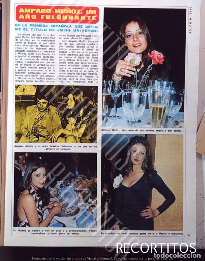 Collectionnisme de Revues et Journaux: amparo mu&ntilde;oz MISS ESPA&Ntilde;A UNIVERSO