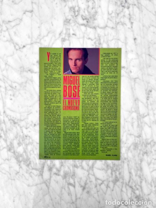 Coleccionismo de Revistas y Peri&oacute;dicos: REPORTAJE - MIGUEL BOSE - 1987