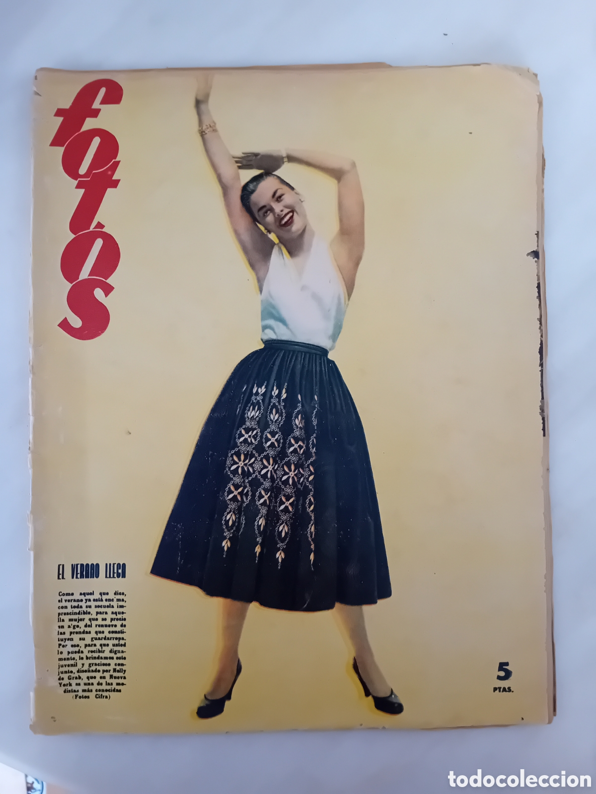 Collection Magazines and Newspapers: antigua revista Fotos seminario grafico Madrid a&ntilde;os 40