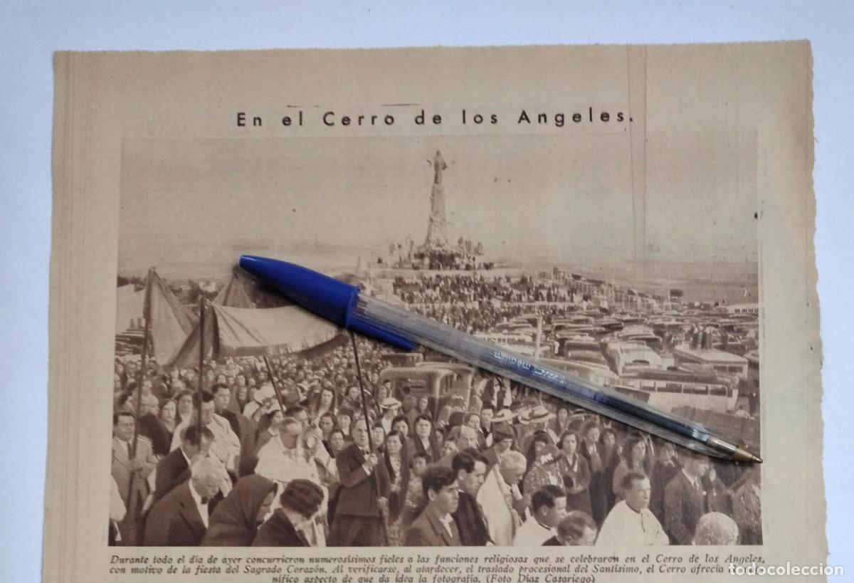 Coleccionismo de Revistas y Peri&oacute;dicos: EN EL CERRO DE LOS ANGELES FIESTA DEL SAGRADO CORAZ&Oacute;N MADRID A&Ntilde;O 1935