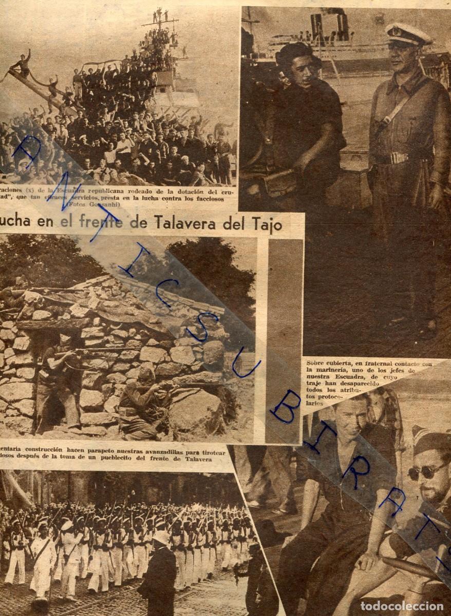Collezionismo di Riviste e Giornali: REVISTA A&Ntilde;O 1936 GUERRA CIVIL LA MARINA REPUBLICANA CRUCERO LIBERTAD TALAVERA DE TAJO BURGUETE