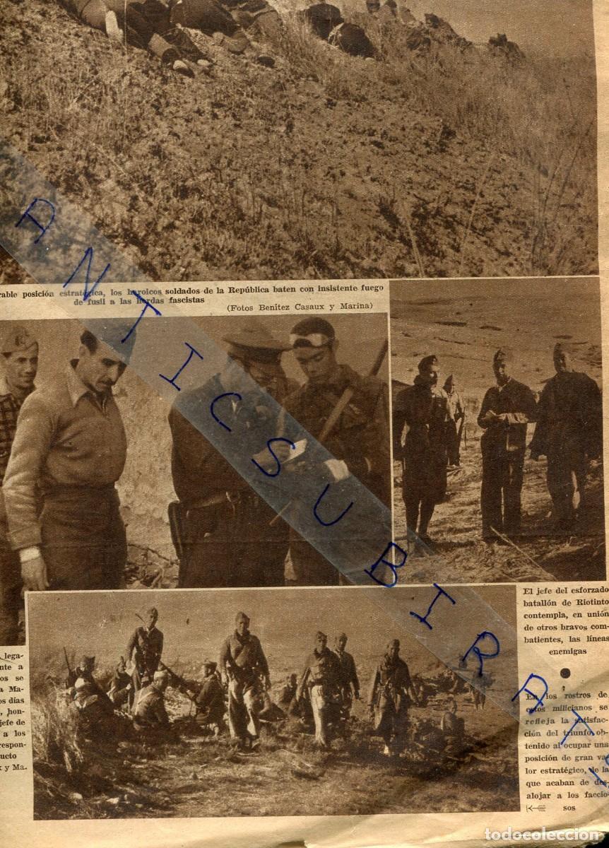 Collezionismo di Riviste e Giornali: REVISTA A&Ntilde;O 1936 GUERRA CIVIL BATALLON DE RIOTINTO SECTOR DEL TAJO ALMAZAN BENITEZ QUILEZ MANTA