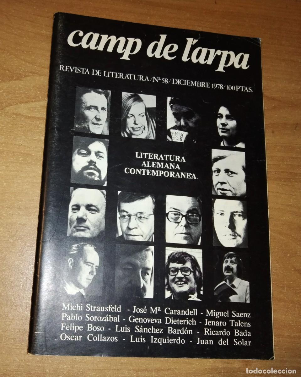 Collection Magazines and Newspapers: CAMP DE L'ARPA. REVISTA DE LITERATURA N.&ordm; 58, 1978 (MONOGR&Aacute;FICO LITERATURA ALEMANA CONTEMPOR&Aacute;NEA)