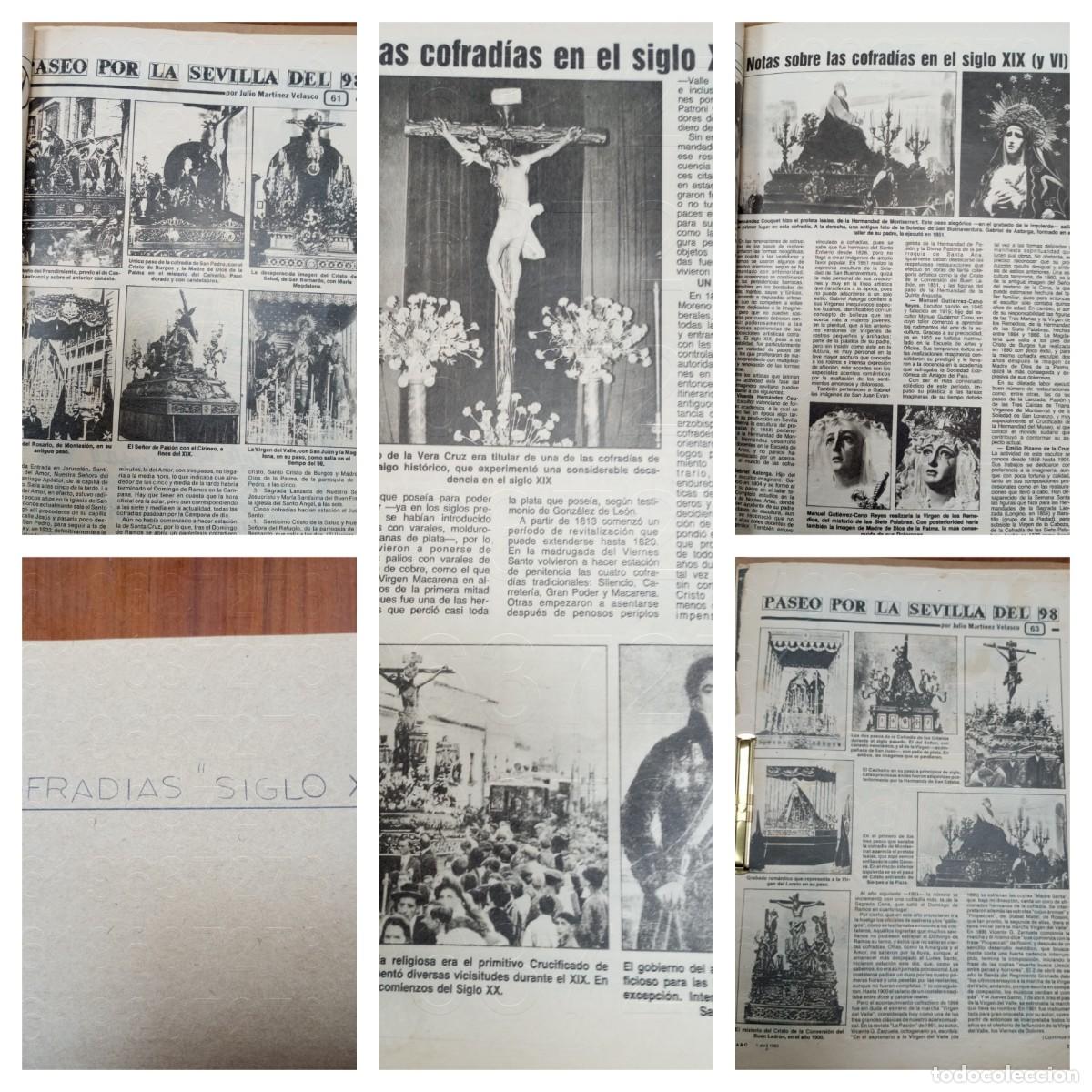 Coleccionismo de Revistas y Peri&oacute;dicos: SEMANA SANTA SEVILLA COFRADIAS SIGLO XIX DOSSIER UNAS 32PG LG52