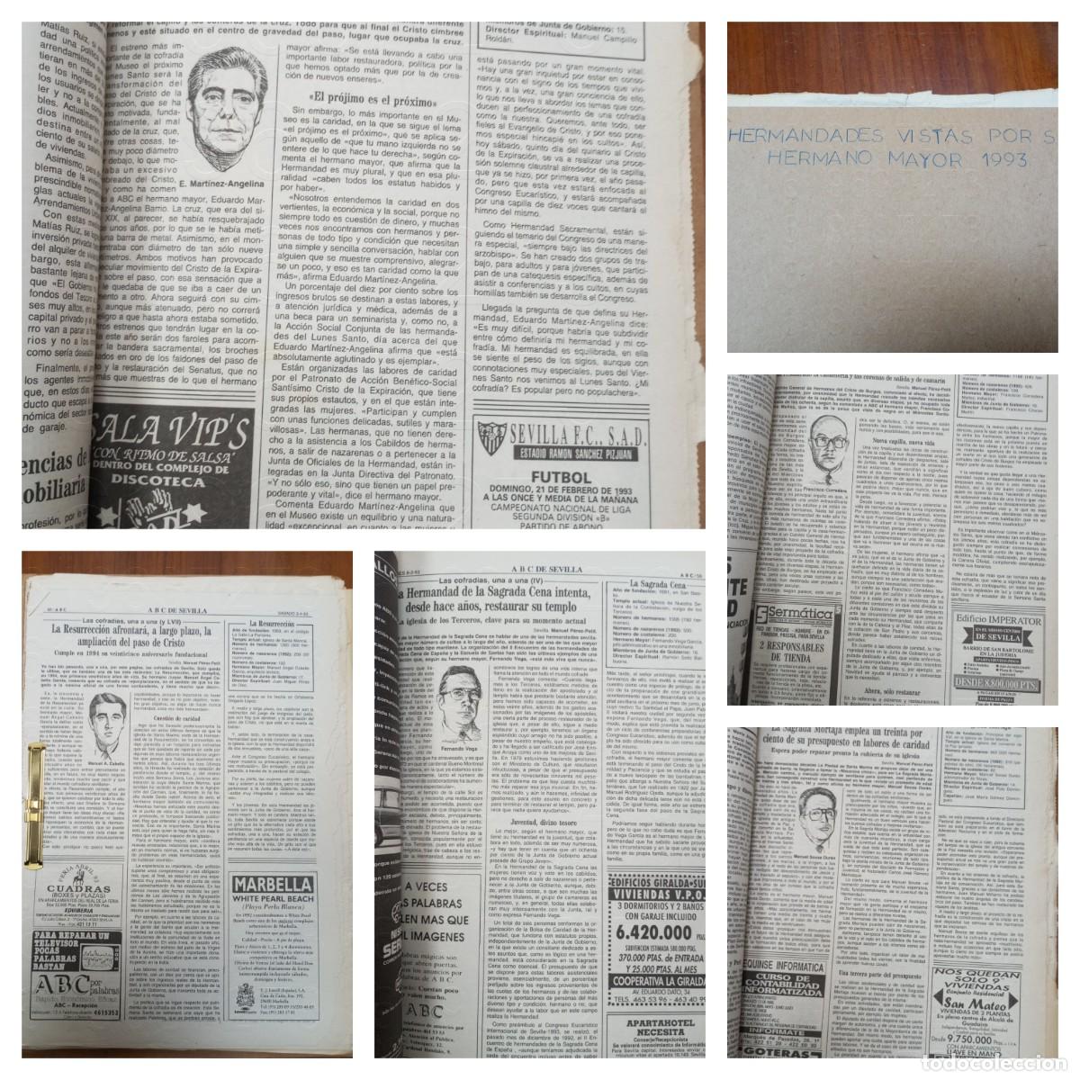 Coleccionismo de Revistas y Peri&oacute;dicos: SEMANA SANTA SEVILLA HERMANDADES VISTAS POR SU HERMANO MAYOR DOSSIER 52 HOJAS LG52