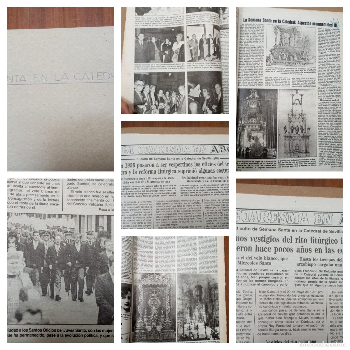 Coleccionismo de Revistas y Peri&oacute;dicos: SEMANA SANTA SEVILLA EN LA CATEDRAL DOSSIER 11 HOJAS LG52