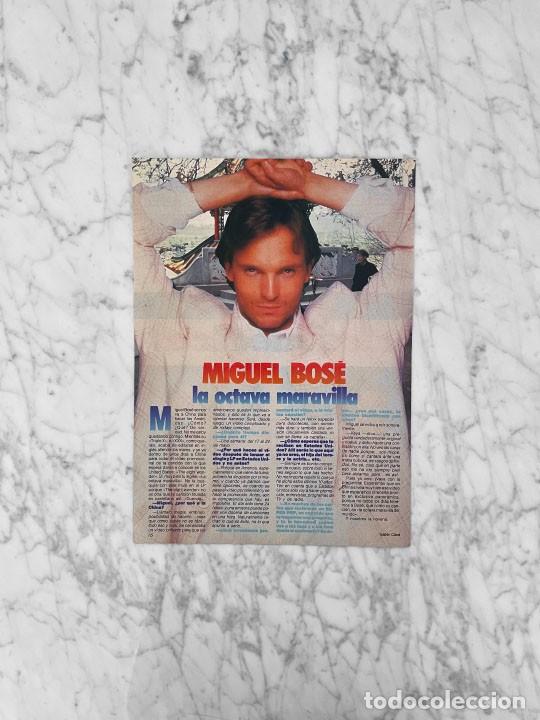 Coleccionismo de Revistas y Peri&oacute;dicos: REPORTAJE - MIGUEL BOSE - 1988