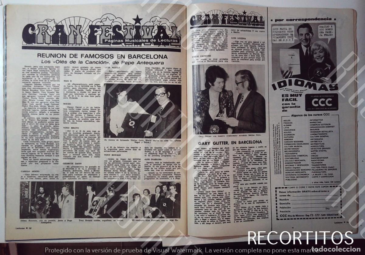 Collectionnisme de Revues et Journaux: mochi gary gliterr demis roussos tony ronald los diablos ole 72