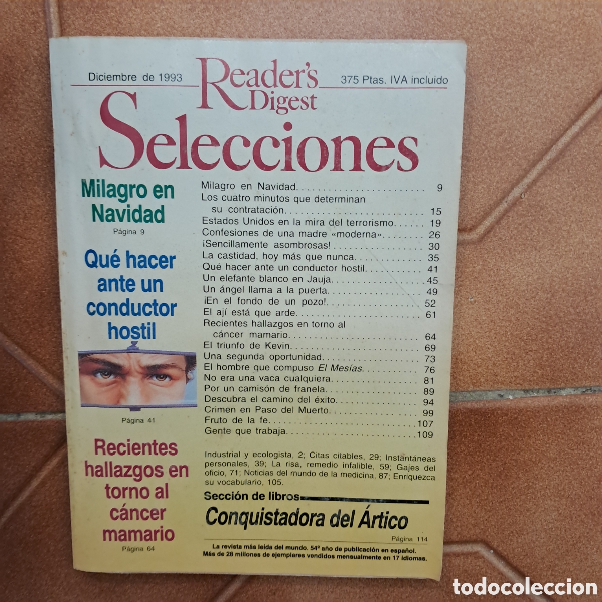 Collectionnisme de Revues et Journaux: Reader's Digest Selecciones - diciembre 1993