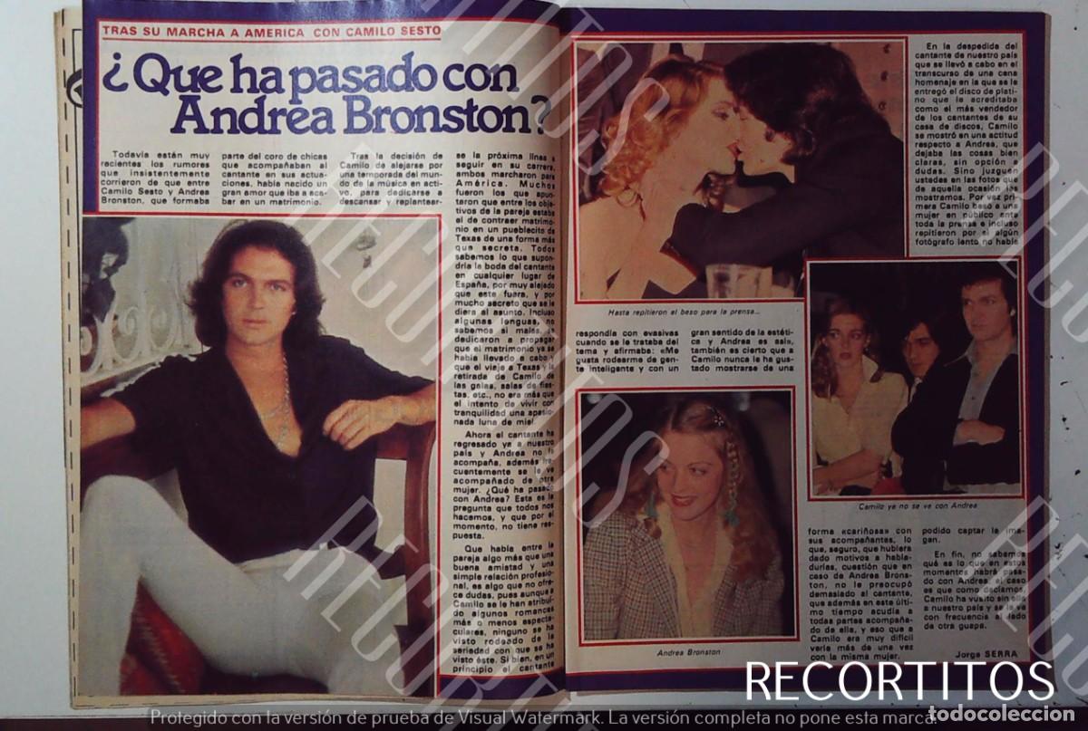 Coleccionismo de Revistas y Peri&oacute;dicos: CAMILO SESTO ANDREA BRONSTON