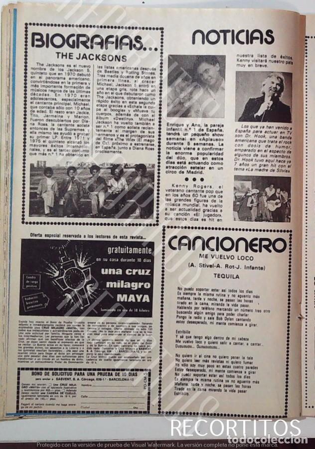 Coleccionismo de Revistas y Peri&oacute;dicos: TEQUILA ENRIQUE Y ANA KENNY ROGERS THE JACKSONS FIVE MICHAEL JACKSON