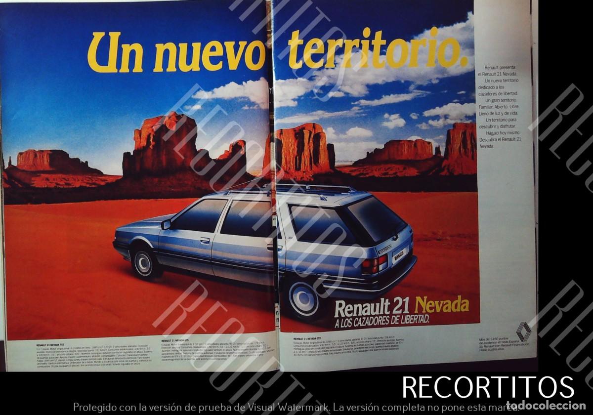 Coleccionismo de Revistas y Peri&oacute;dicos: RENAULT 21 NEVADA ANUNCIO PUBLICIDAD
