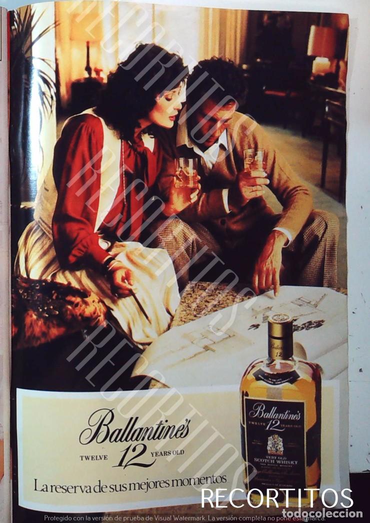 Coleccionismo de Revistas y Peri&oacute;dicos: BALLANTINES WHISKY ANUNCIO PUBLICIDAD
