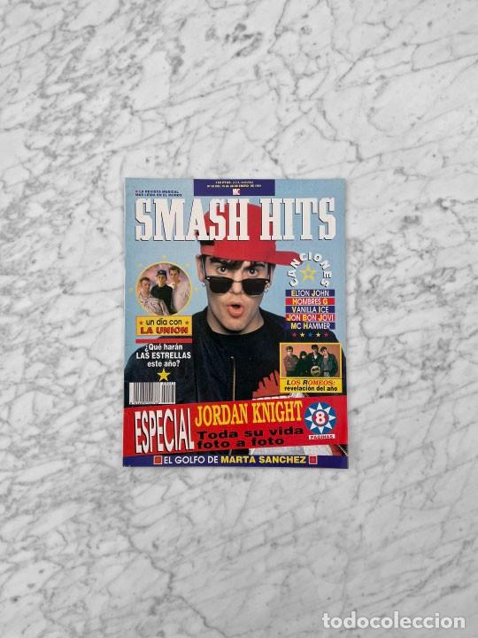 Coleccionismo de Revistas y Peri&oacute;dicos: SMASH HITS - 1991 MARTA SANCHEZ, NKOTB, VANILLA ICE, JASON DONOVAN, ROBERT SMITH THE CURE, LA UNION