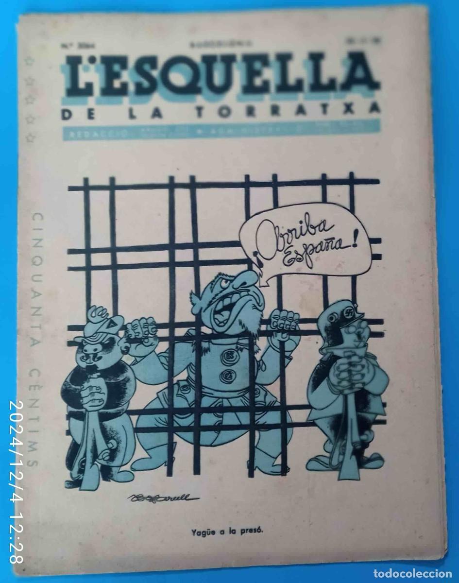 Coleccionismo de revistas y peri&oacute;dicos: L'ESQUELLA DE LA TORRATXA. N&ordm; 3064 20 MAIG 1938.