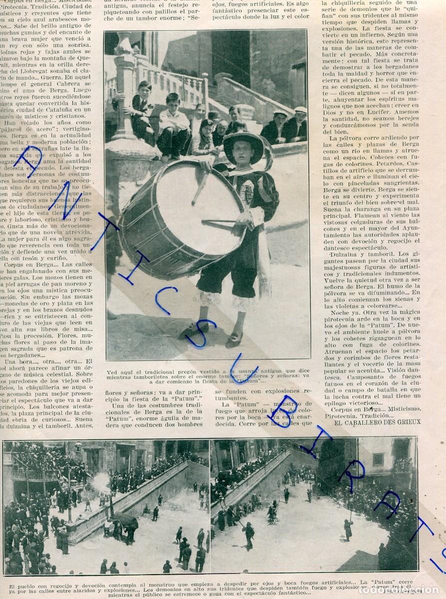 Coleccionismo de Revistas y Peri&oacute;dicos: REVISTA A&Ntilde;O 1930 MARCOS REDONDO LA PATUM DE BERGA BAILE GITANA ANGELITA CAMPOS LUCINDA MOLES