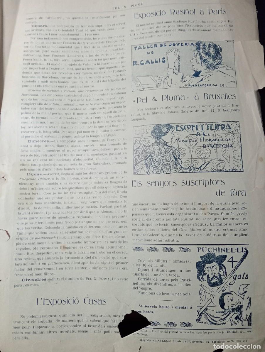 Collection Magazines and Newspapers: REVISTA ENTERA A&Ntilde;O 1899 MOSAICOS HIDRAULICOS ESCOFET TEJERA TALLER DE JOYERIA R. CALLIS