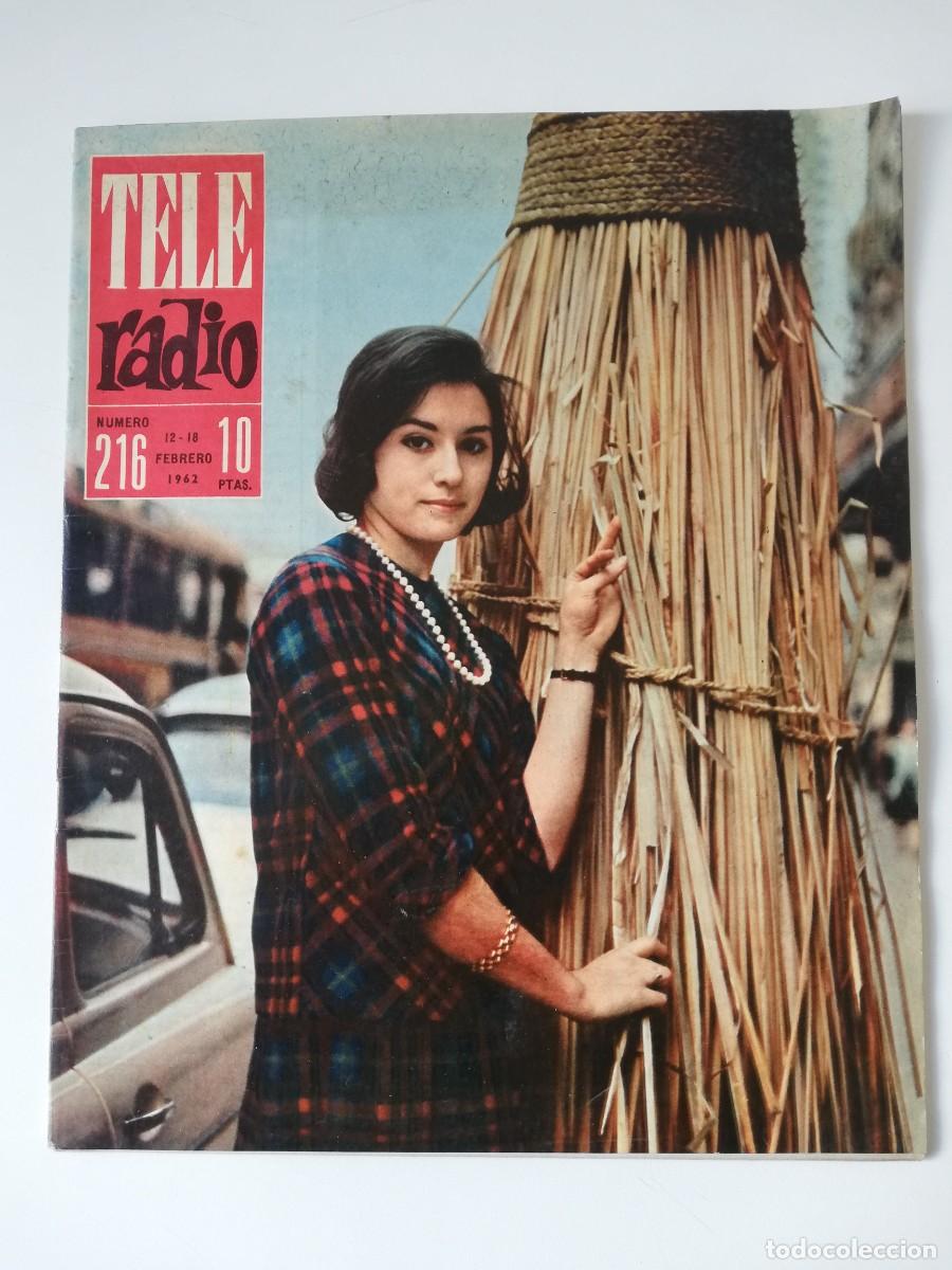 Coleccionismo de Revistas y Peri&oacute;dicos: REVISTA TELE RADIO N&ordm; 216 - A&Ntilde;O 1962 - M&ordf; CARMEN GARCIA VELA, ANTONIO PRIETO, ROCIO DURCAL