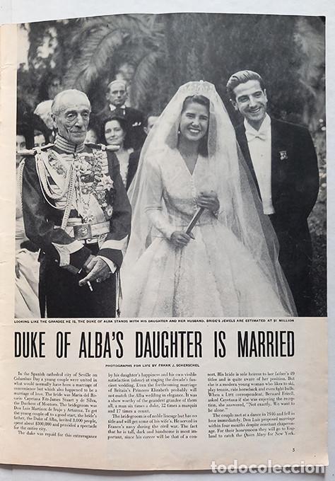 Coleccionismo de Revistas y Peri&oacute;dicos: Boda Cayetana de Alba, Ancient and Modern Maya, San Quentin _ LIFE, 1947