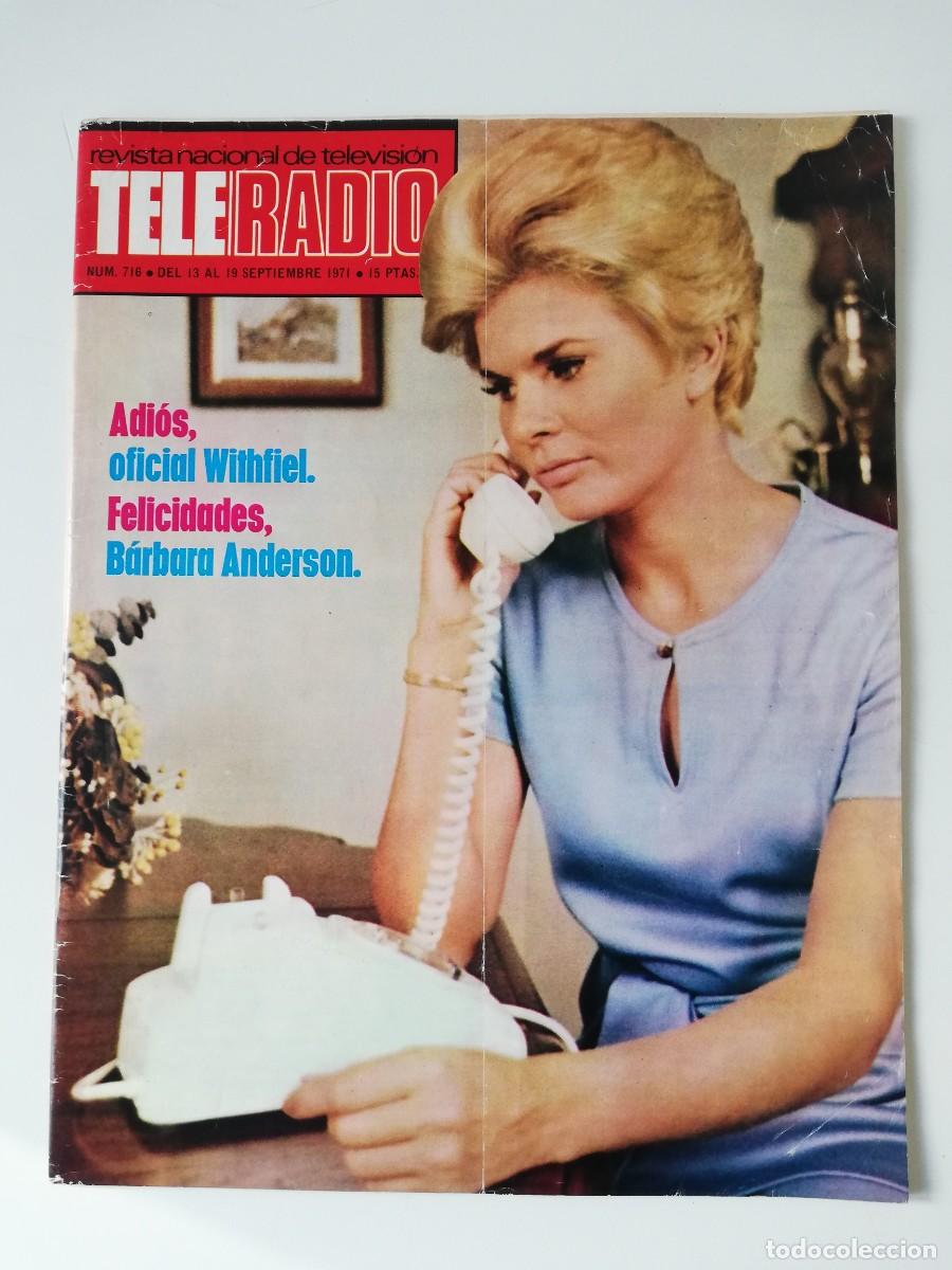 Coleccionismo de revistas y peri&oacute;dicos: TELE RADIO N&ordm; 716 - 1971 - DAVID JANSSEN, CARY GRANT, BARBARA ANDERSON, LILI PALMER, ESTUDIO 1