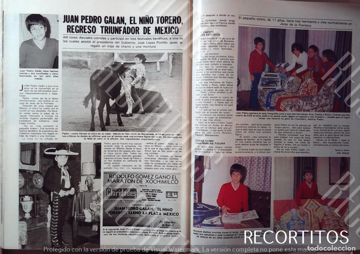 Coleccionismo de revistas y peri&oacute;dicos: juan pedro galan carlos eva rocio