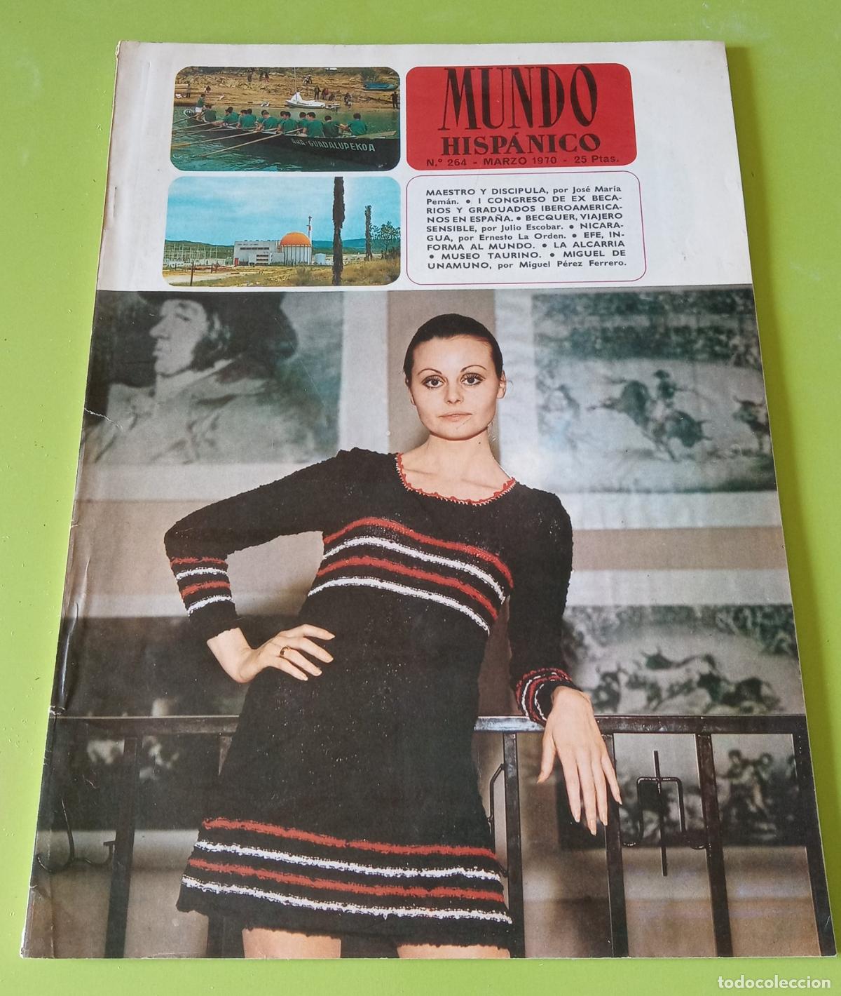 Coleccionismo de Revistas y Peri&oacute;dicos: REVISTA MUNDO HISP&Aacute;NICO. N&ordm; 264, MARZO 197. BECQUER VIAJERO Y SENSIBLE, MUSEO TAURINO, LA ALCARRIA..