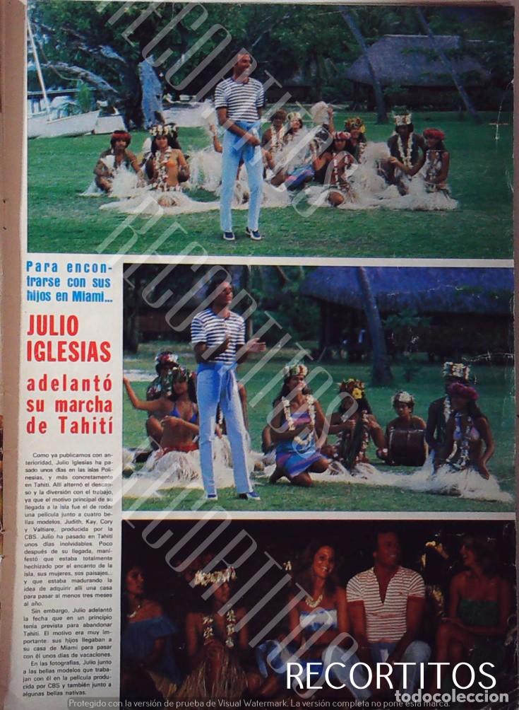 Coleccionismo de Revistas y Peri&oacute;dicos: julio iglesias en tahiti