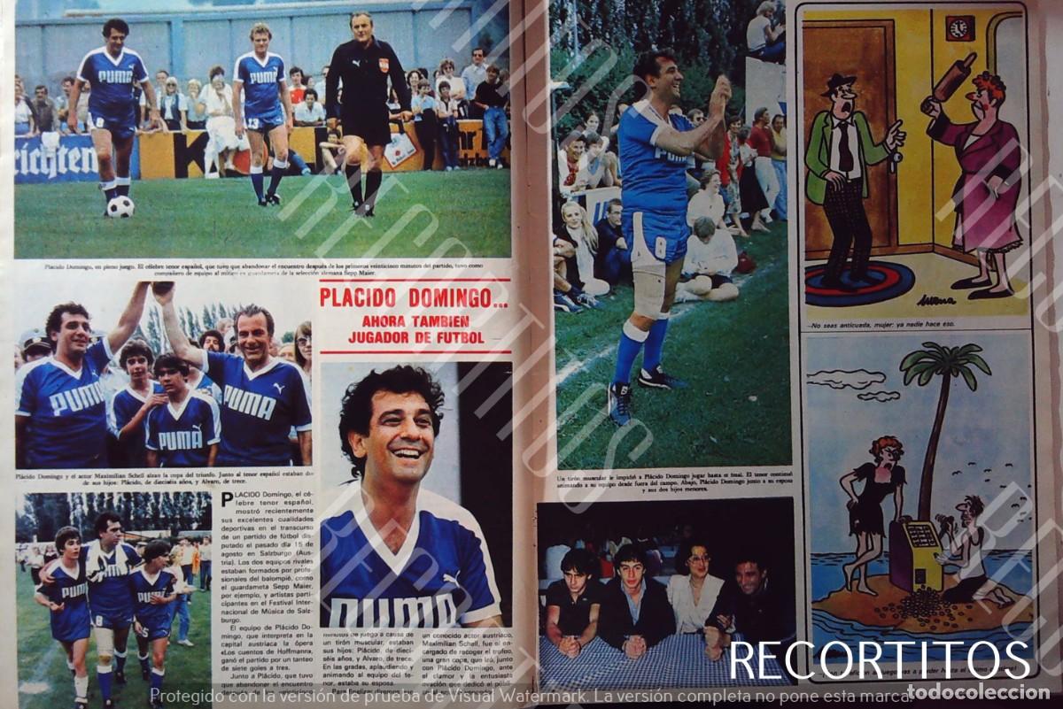 Coleccionismo de revistas y peri&oacute;dicos: placido domingo FUTBOL