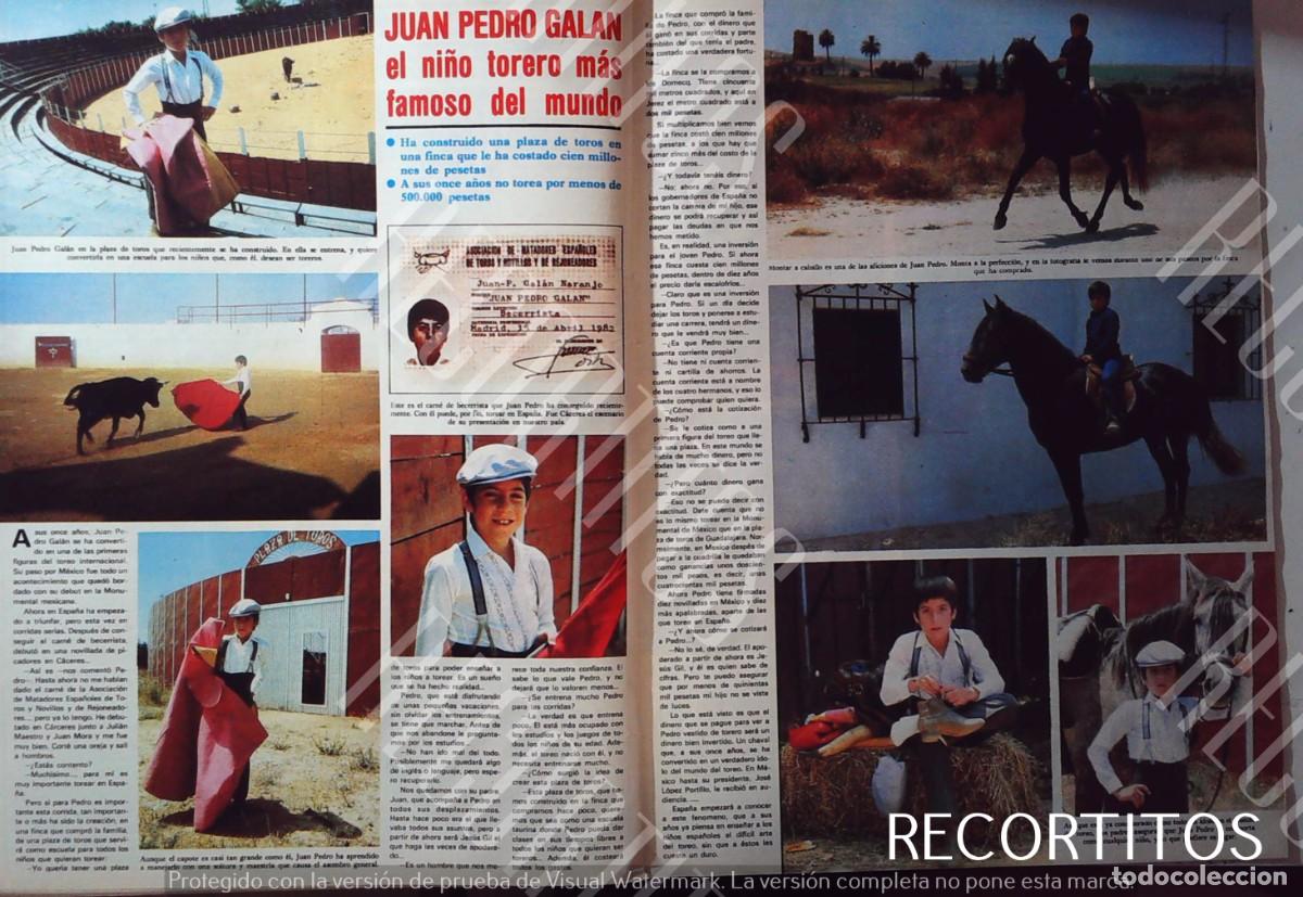 Collezionismo di Riviste e Giornali: JUAN PEDRO GALAN NI&Ntilde;O TORERO