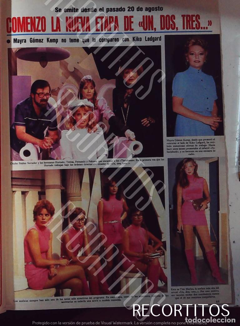 Coleccionismo de Revistas y Peri&oacute;dicos: CHICHO IBA&Ntilde;EZ SERRADOR un dos tres 1 2 3 MAYRA GOMEZ KEMP LAS TACA&Ntilde;ONAS HURTADO 1982