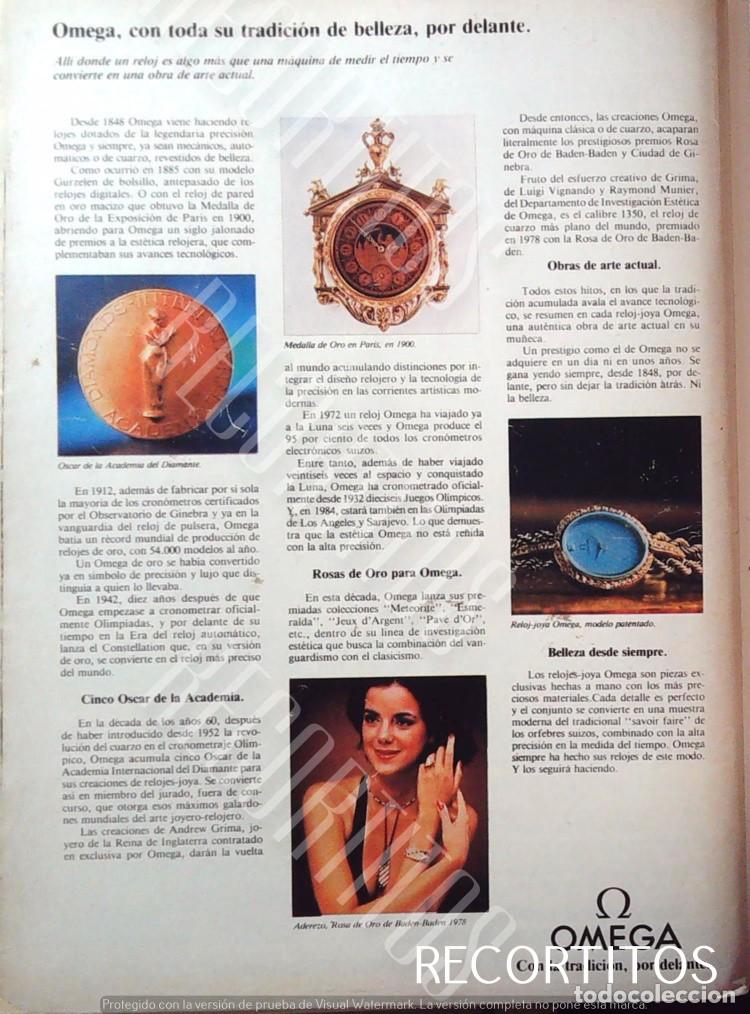 Coleccionismo de revistas y peri&oacute;dicos: OMEGA RELOJ ANUNCIO PUBLICIDAD