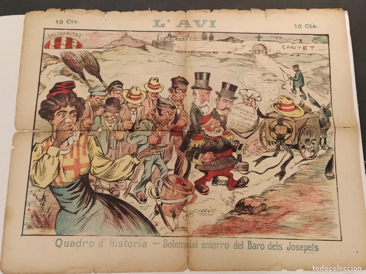 Coleccionismo de revistas y peri&oacute;dicos: L'AVI - NUMERO 1 ANY 1906 - ENTERRO BARO DELS JOSEPETS - REVISTA ANTIGA - (V-26.261)