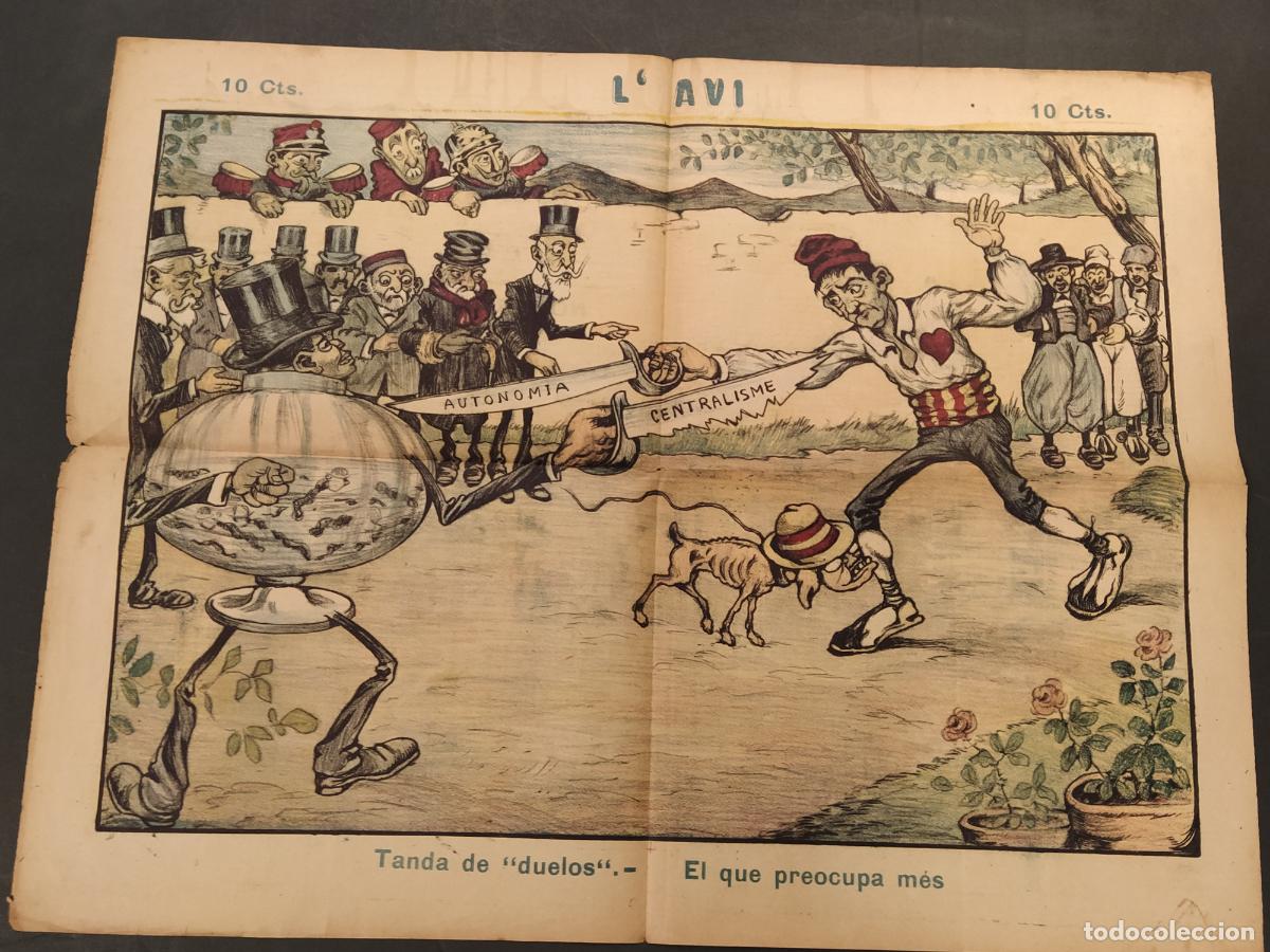 Coleccionismo de revistas y peri&oacute;dicos: L'AVI - NUMERO 3 ANY 1906 - DUELOS AUTONOMIA VS CENTRALISME- REVISTA ANTIGA - (V-26.261)
