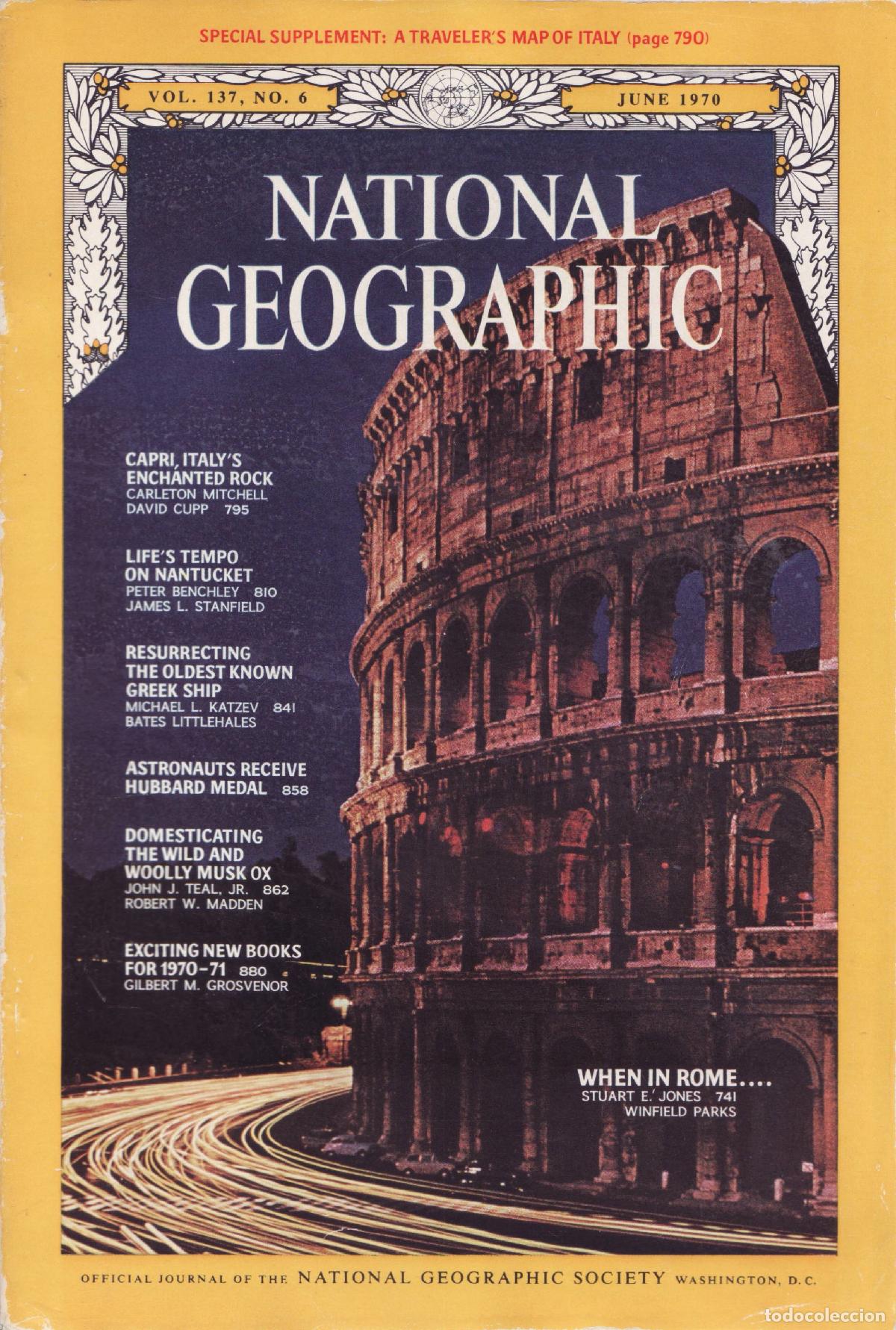 Collezionismo di Riviste e Giornali: National geographic (Vol 137, 6, June 1970) - Varios autores