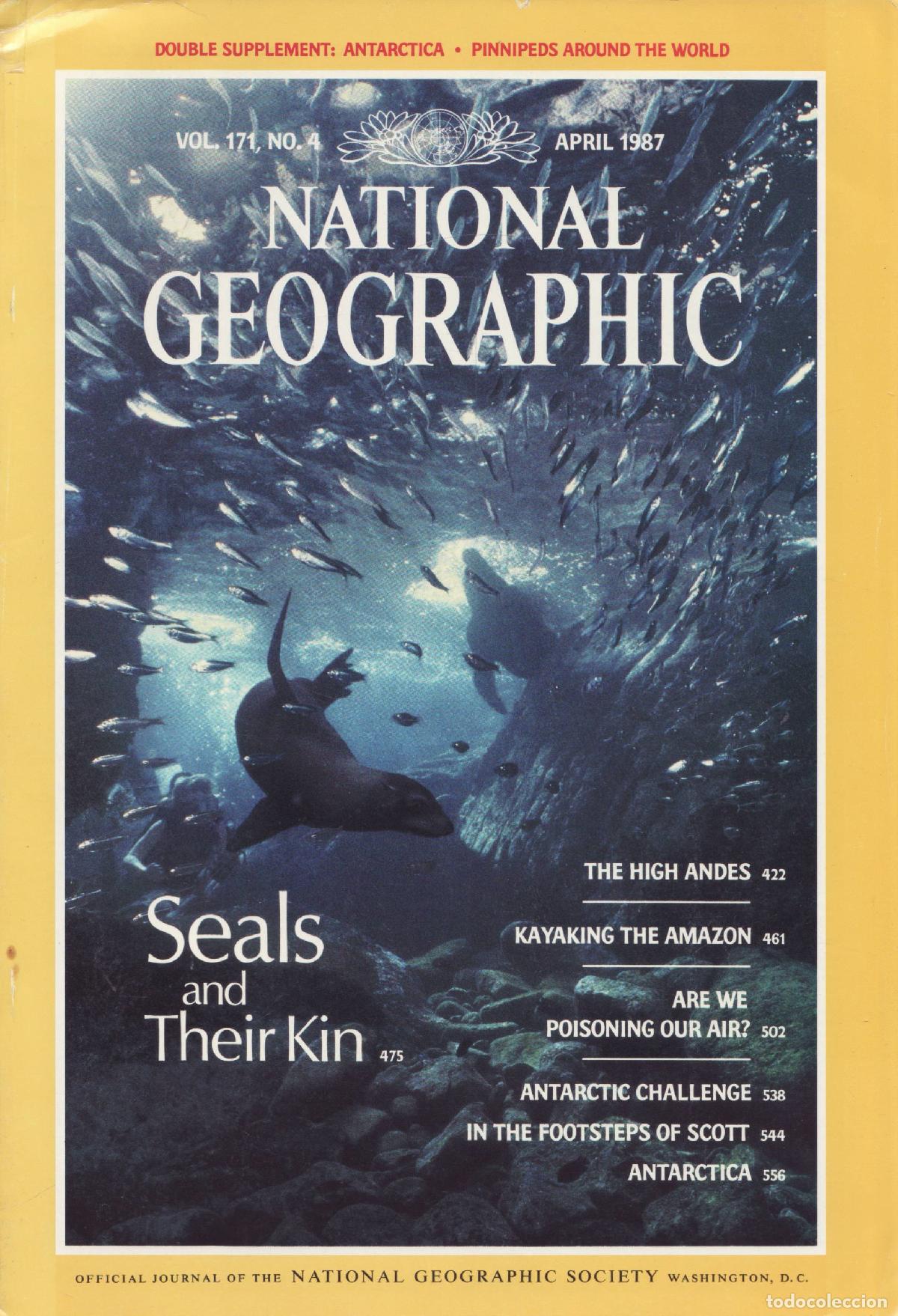 Coleccionismo de Revistas y Peri&oacute;dicos: National geographic (Vol 171, 4, April 1987)