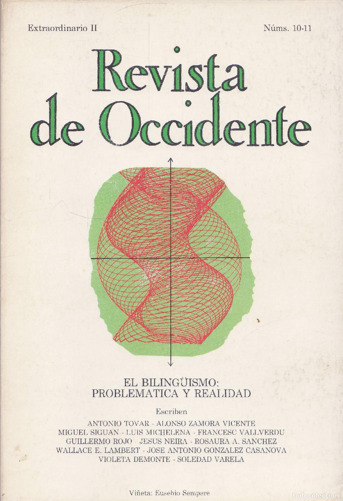 Colecionismo de Revistas e Jornais: Revista de occidente (Febrero 1982, Extraordinario II, 10-11) - Varios autores