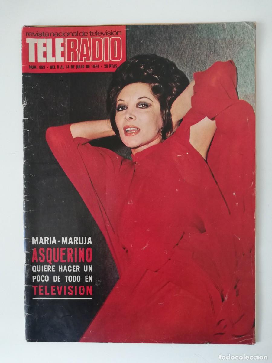 Collection Magazines and Newspapers: TELE RADIO N&ordm; 863 -1974 - M&ordf; ASQUERINO, MARILU TOLO, ROMINA POWER, JAIME MOREY