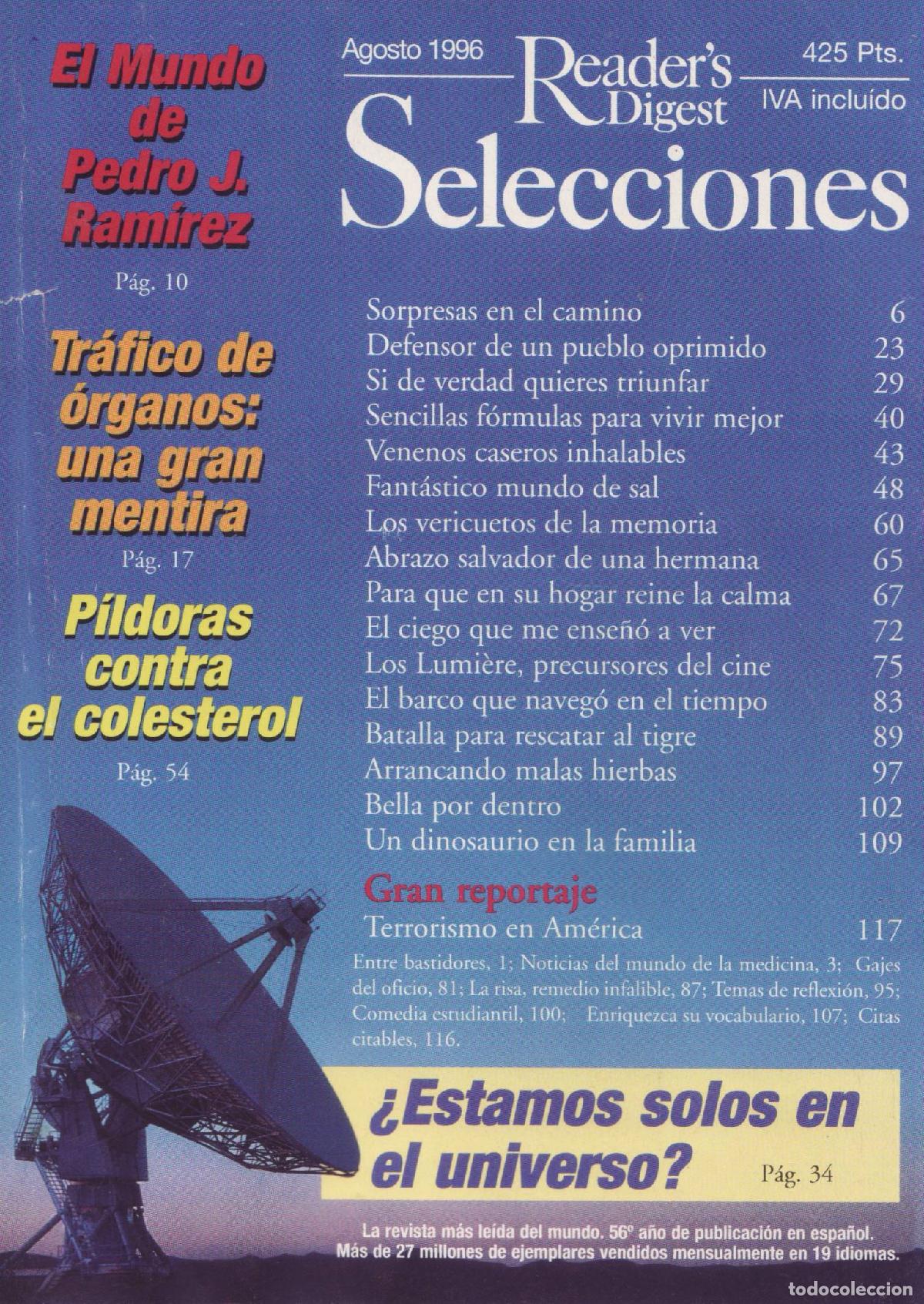 Collezionismo di Riviste e Giornali: Selecciones del Reader's Digest (Agosto 1996, 669) - Varios autores