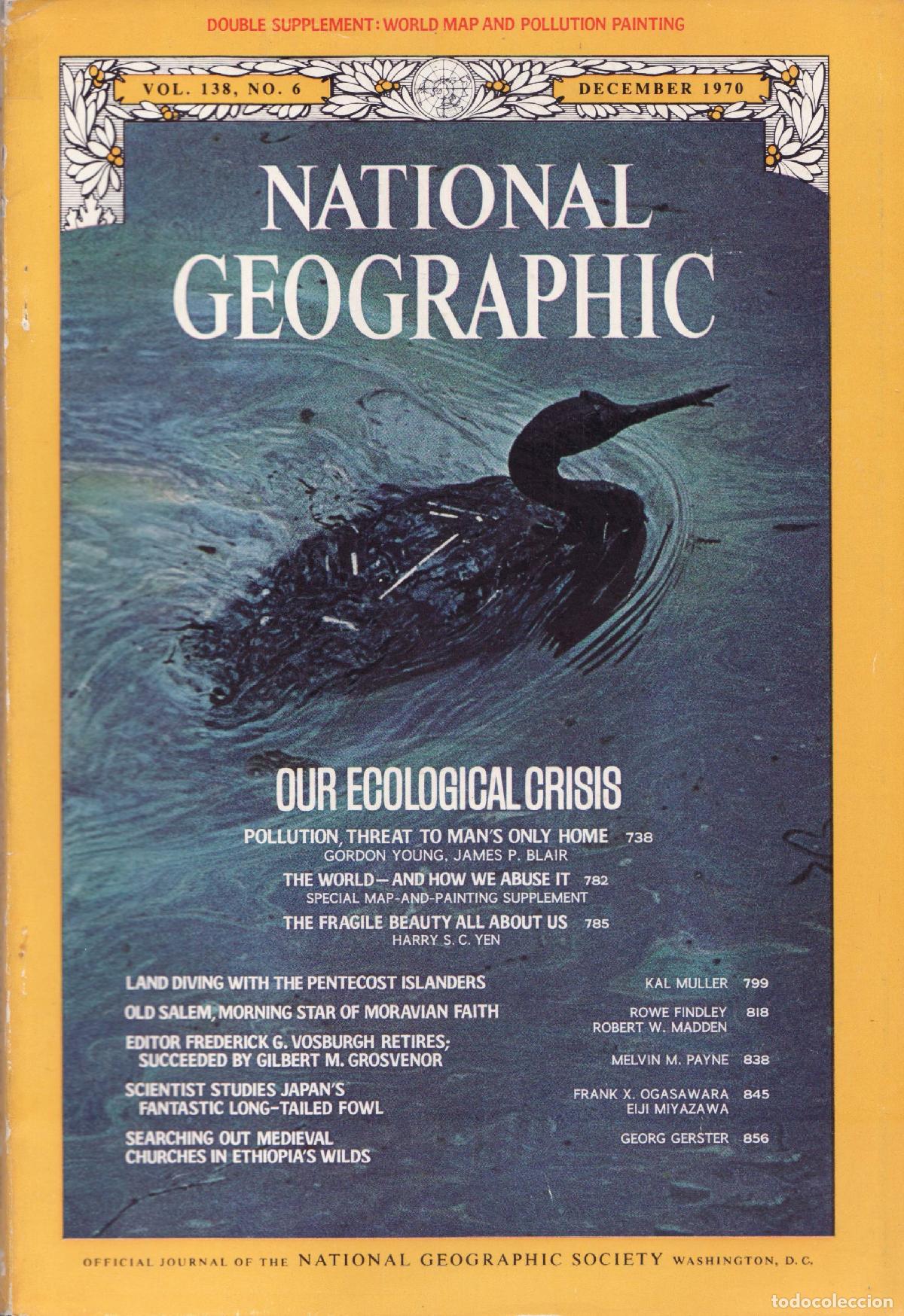 Coleccionismo de Revistas y Peri&oacute;dicos: National geographic (Vol 138, 6 December 1970) - Varios autores