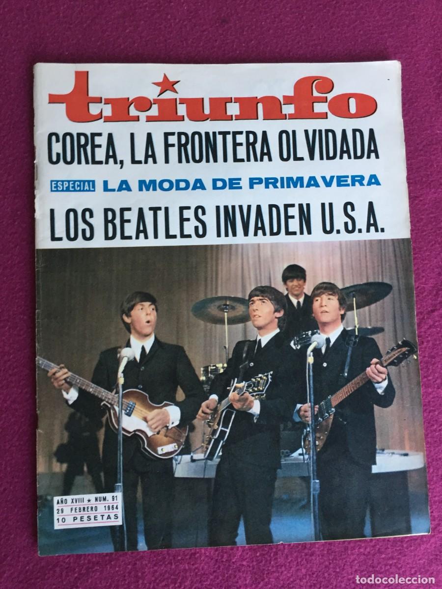 Coleccionismo de Revistas y Peri&oacute;dicos: REVISTA THE BEATLES TRIUNFO 29 FEBRERO 1964 - 84 PAGINAS COMPLETA - HERMANAS KESSLER ...