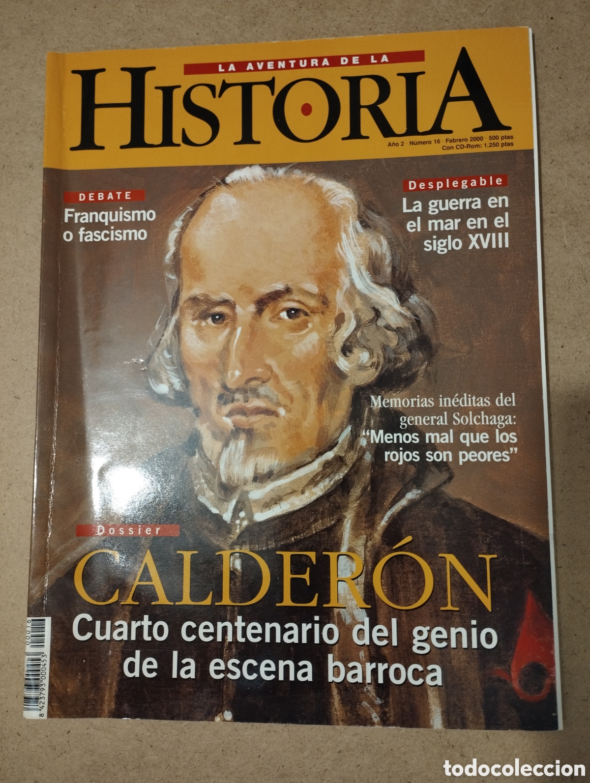 Coleccionismo de revistas y peri&oacute;dicos: LA AVENTURA DE LA HISTORIA A&Ntilde;O 2 - N&ordm; 16 - FEBRERO 2000 (CALDER&Oacute;N / FRANQUISMO O FASCISMO)