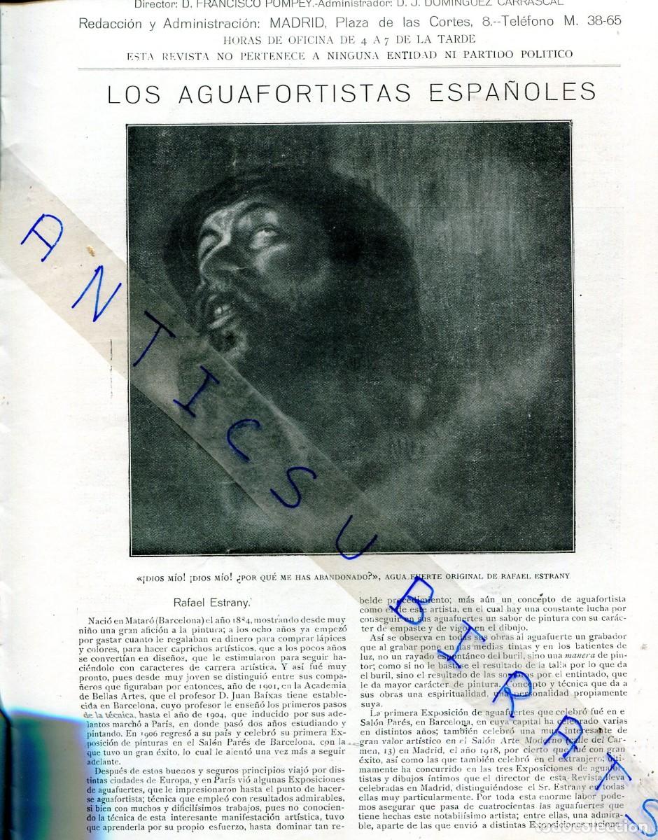 Coleccionismo de Revistas y Peri&oacute;dicos: REVISTA A&Ntilde;O 1922 RAFAEL ESTRANY MATARO CRISTO DE VELAZQUEZ DE LECA MARTINEZ MONTA&Ntilde;EZ SEVILLA