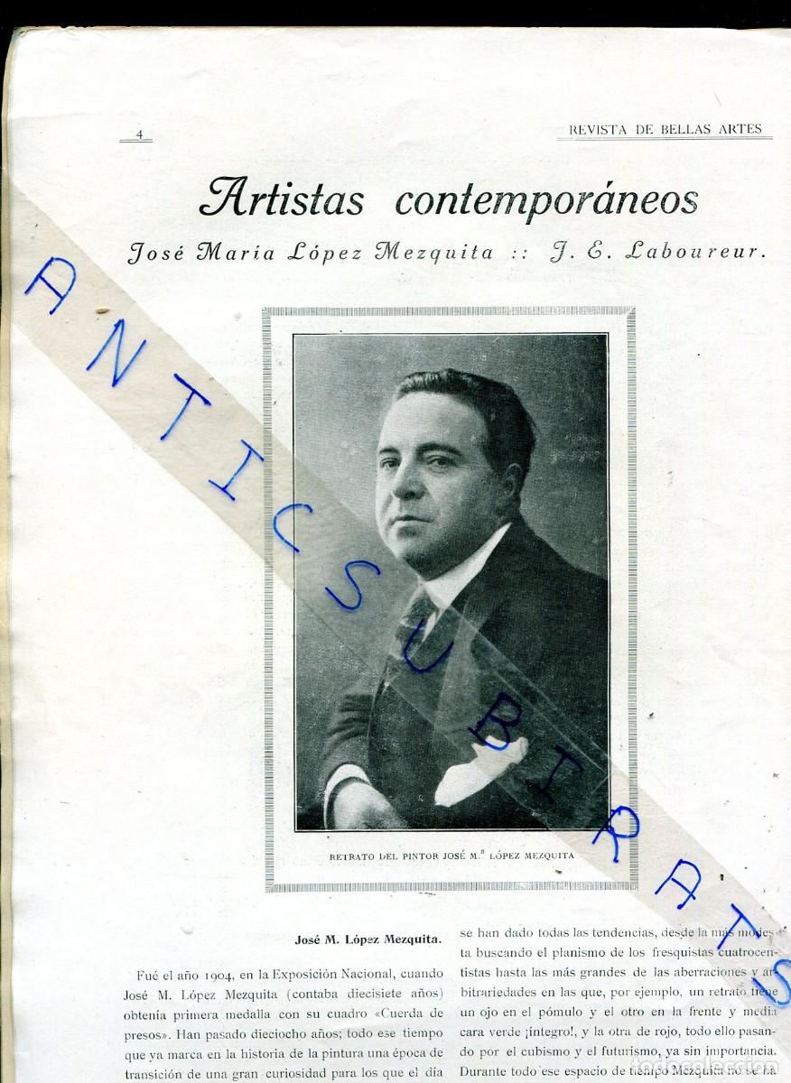 Coleccionismo de Revistas y Peri&oacute;dicos: REVISTA A&Ntilde;O 1922 JOSE M. LOPEZ MEZQUITA RUTH VELAZQUEZ SEPULCROS CATEDRAL DE BURGOS BARRADAS MAROTO