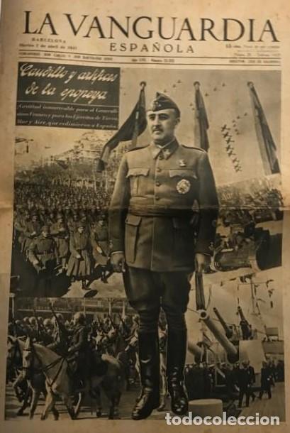Coleccionismo de revistas y peri&oacute;dicos: LA VANGUARDIA 1941 CAUDILLO Y ART&Iacute;FICES DE LA EPOPEYA.