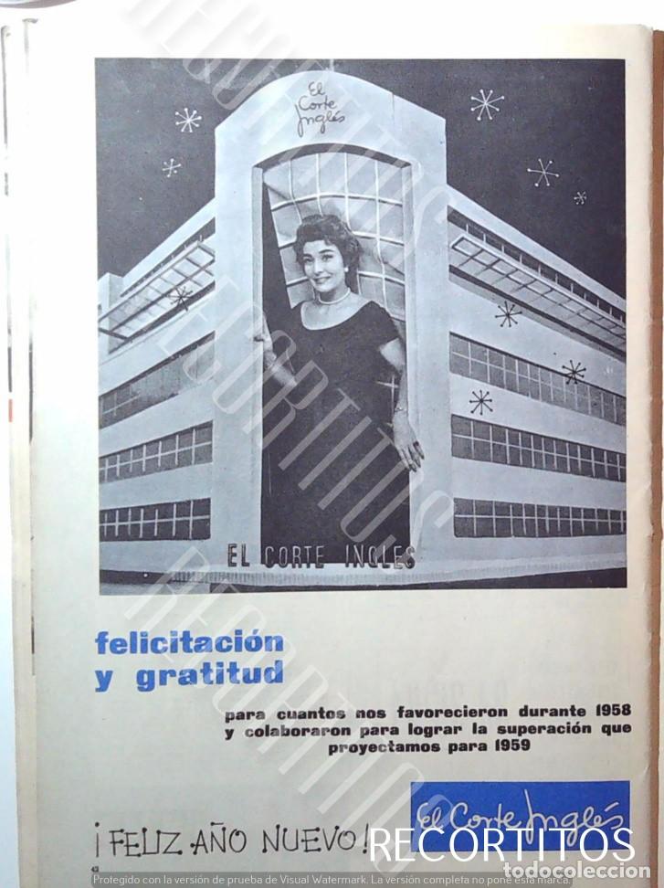 Colecionismo de Revistas e Jornais: 1959 el corte ingles feliz navidad