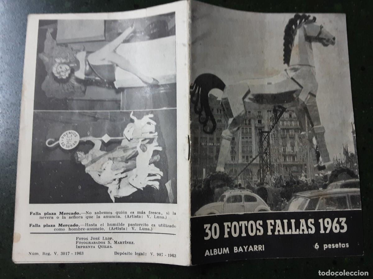 Coleccionismo de Revistas y Peri&oacute;dicos: Fotos fallas 1963 &aacute;lbum Bayarri