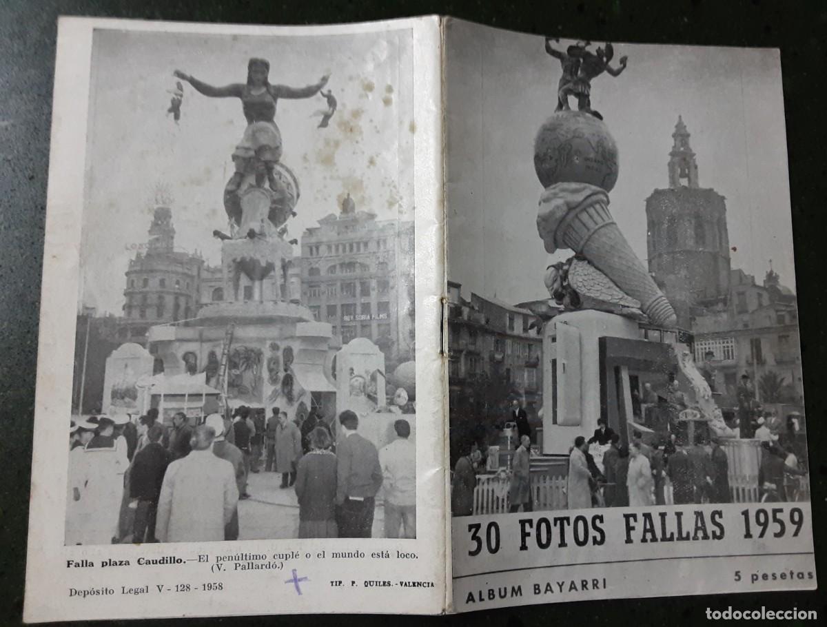 Coleccionismo de Revistas y Peri&oacute;dicos: Fotos fallas 1959 &aacute;lbum Bayarri